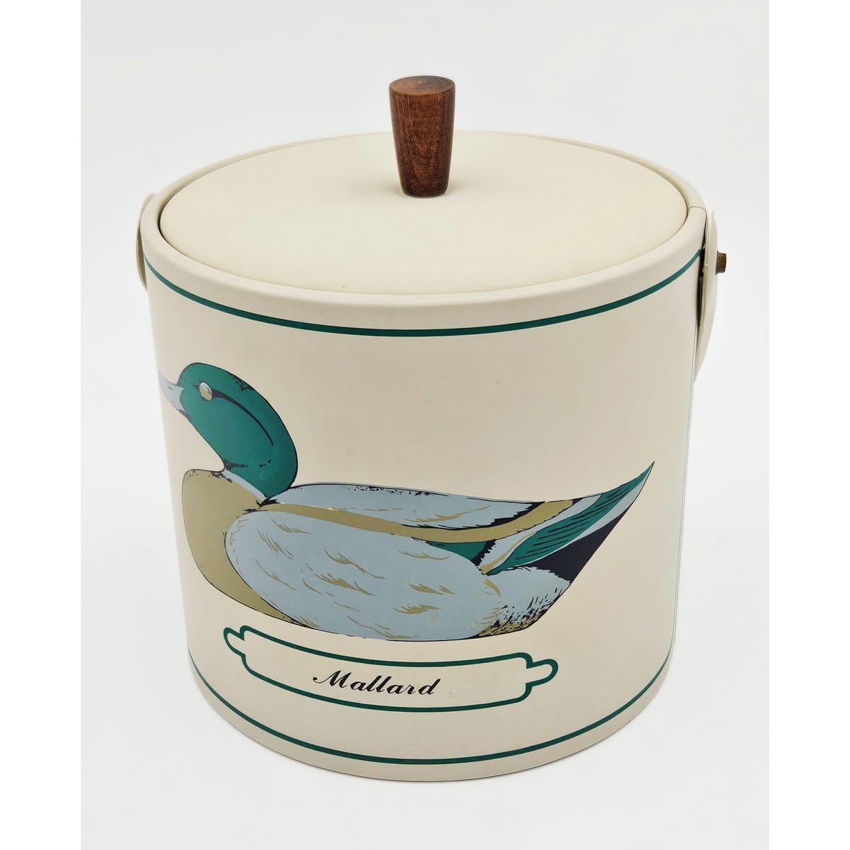 Rare Georges Briard Mallard Duck Tray & Ice Bucket Rustic Barware Set 1950s, multicolor, animal, black - image 6 of 10