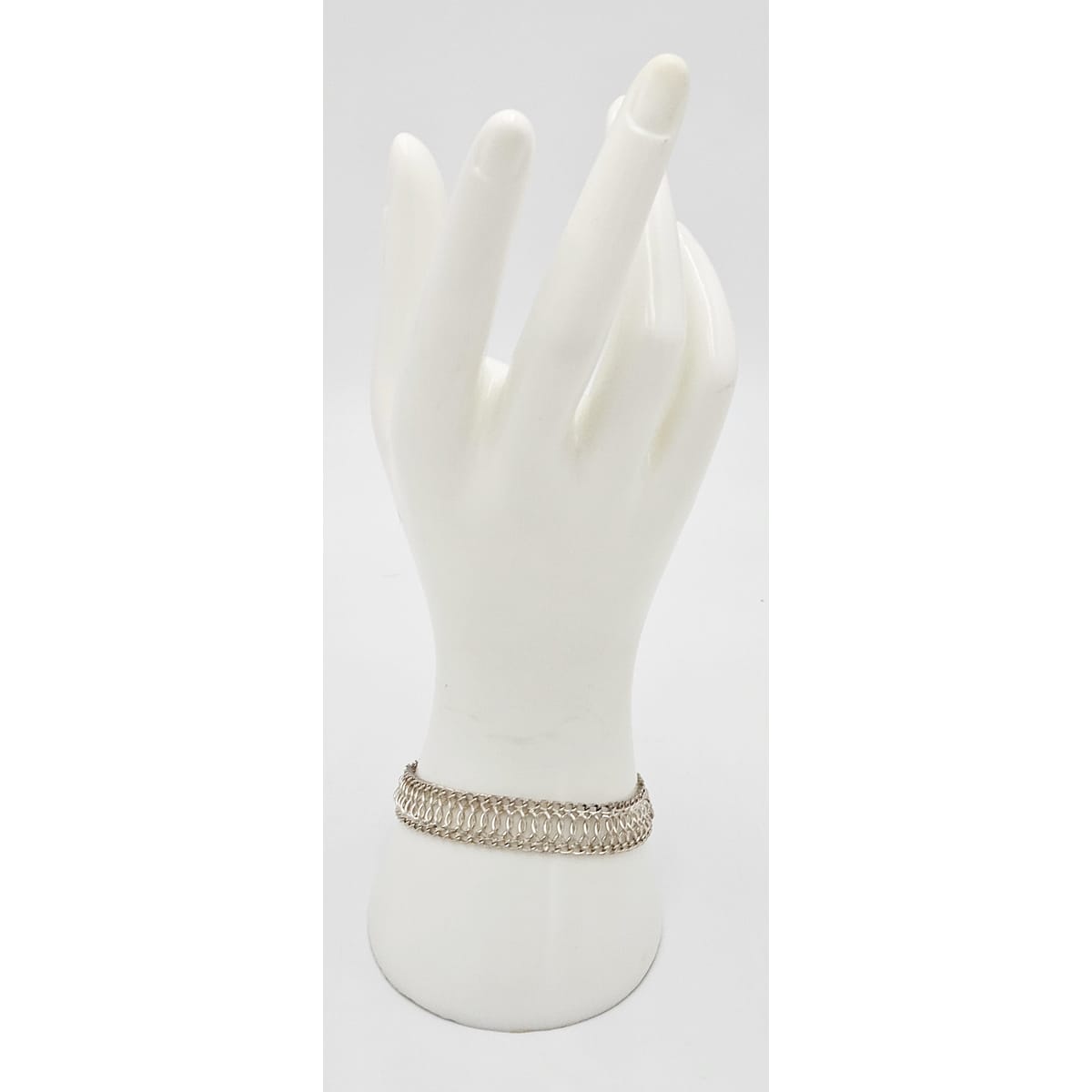 Binder Denmark sterling silver modernist Links Necklace Bracelet Set 1940-50s, view 5 of 10