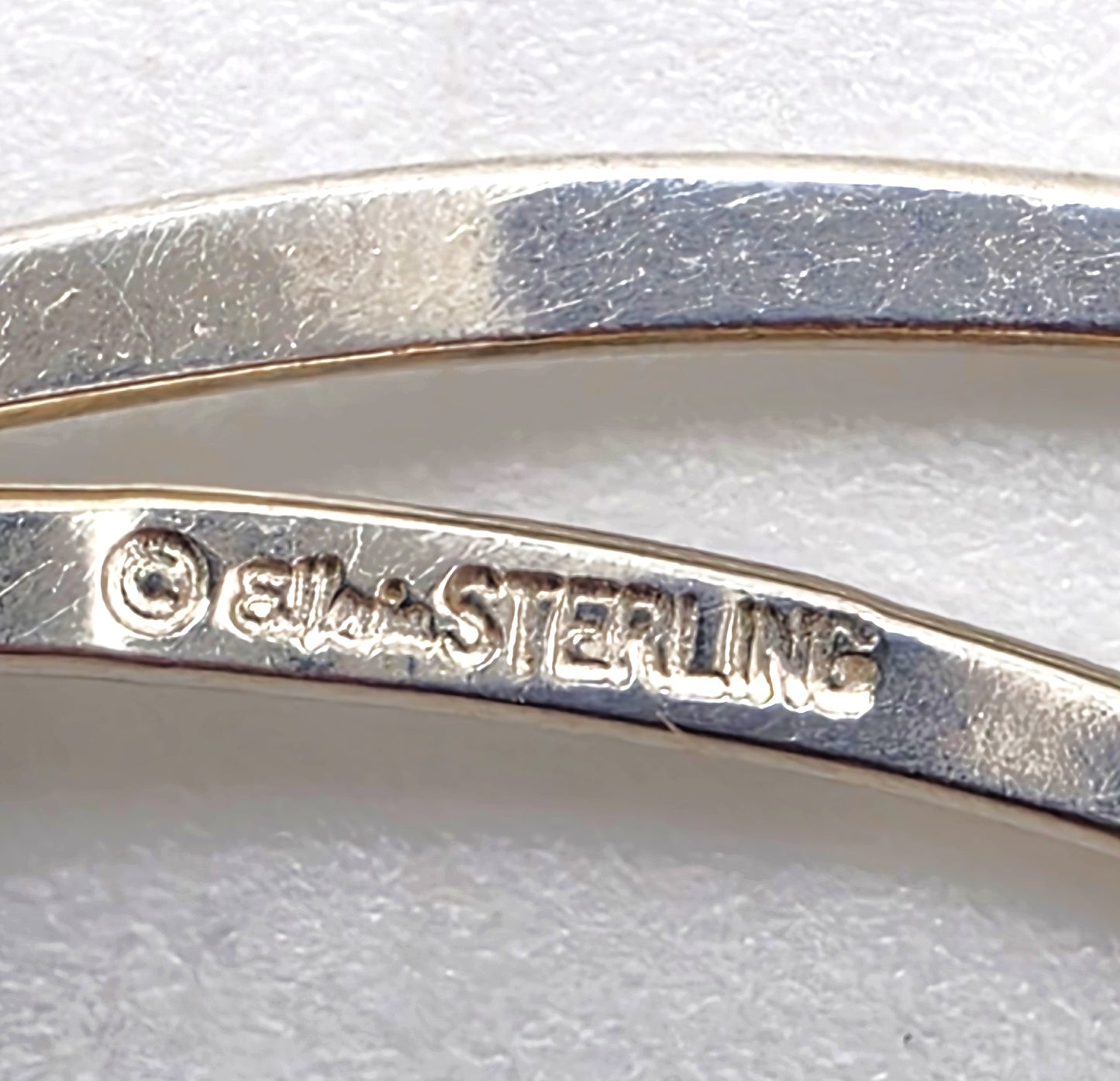 Retired Designer Ed Levin Sterling Silver 2 Tier Bar Link Hook Bracelet 1980s