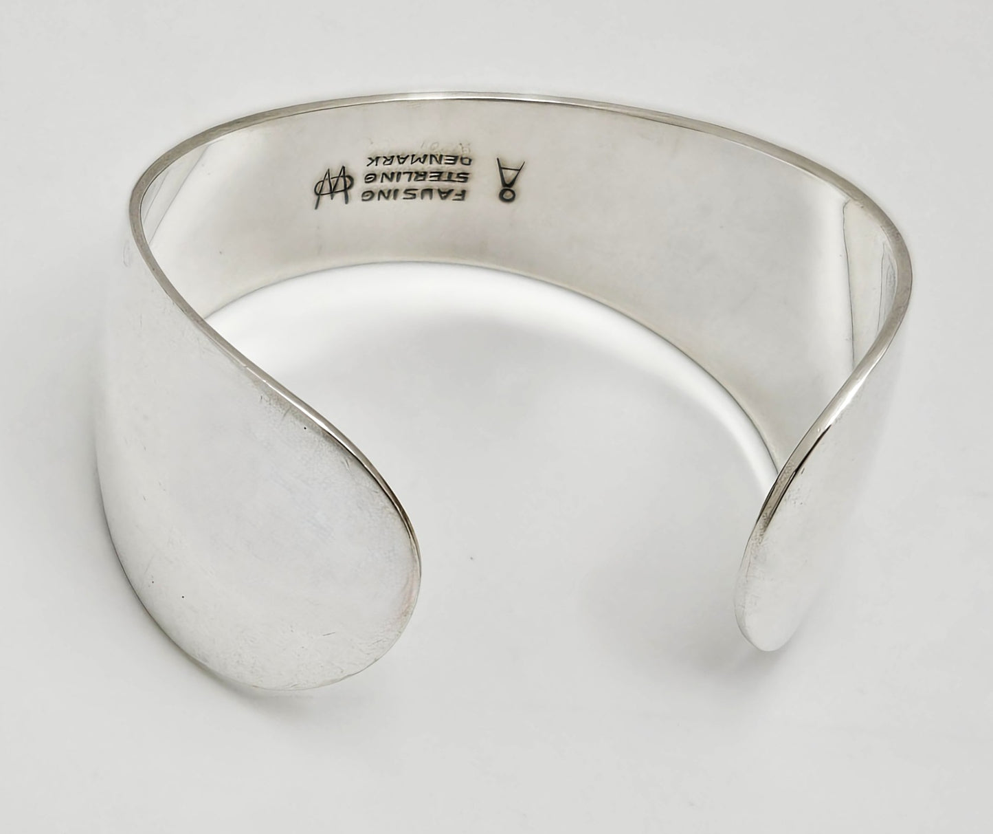 Superb MCM Denmark Ove Wendt for Age Fausing Sterling Silver Cuff Bracelet