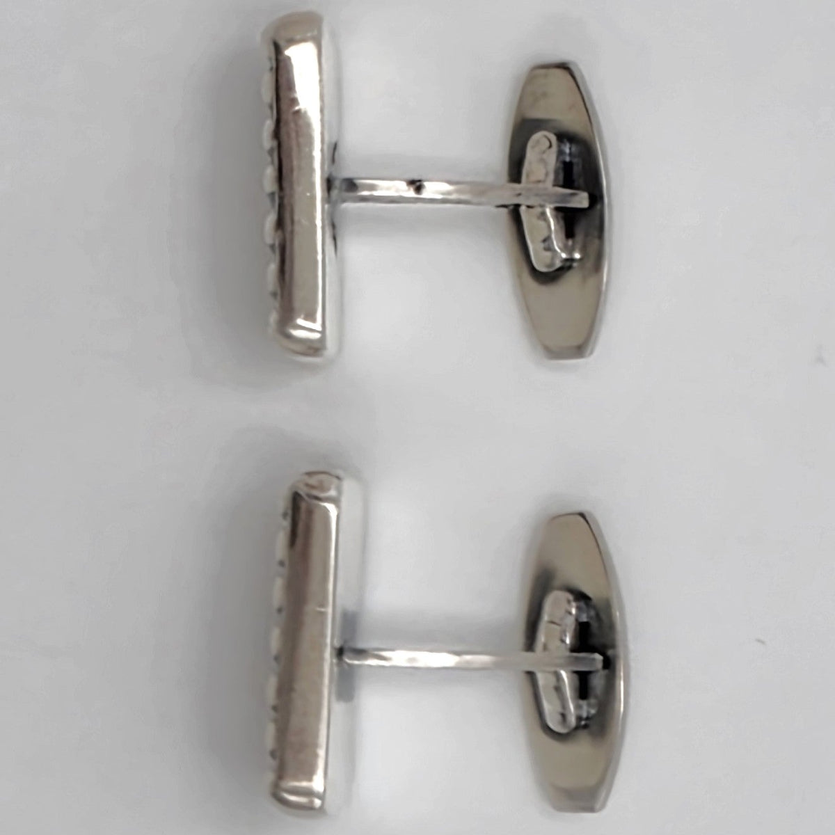 Hans Hansen Denmark Sterling Silver Modernist Cufflinks