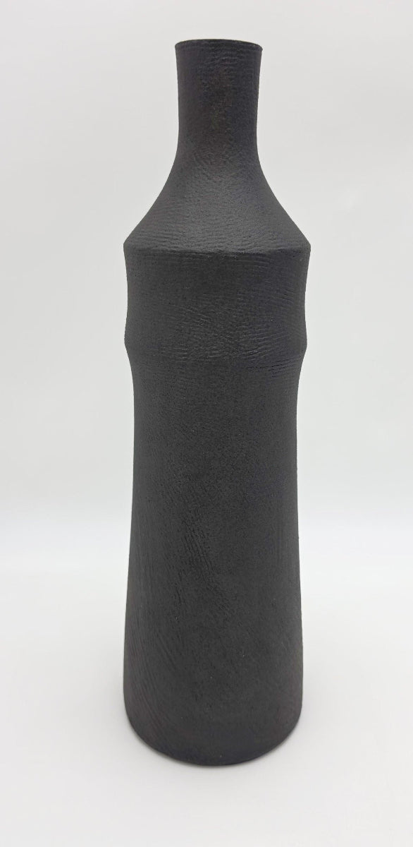 Mirena Kim Studio Ceramic Matte Black & Cream Tall Vase