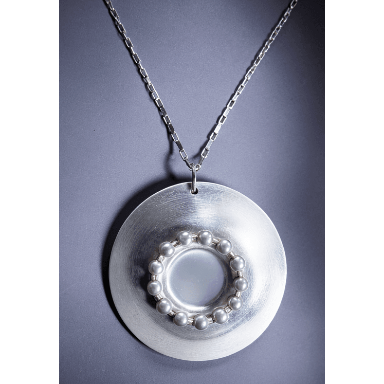 Rare Owe Johansson Sweden Finland Sterling XL Statement Necklace 1960/70s, alternate product view 7