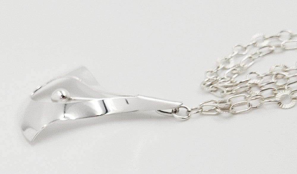 Aksel Holmsen Jewelry Rare Aksel Holmsen Norway Sterling Abstract Modernist Necklace 1960s