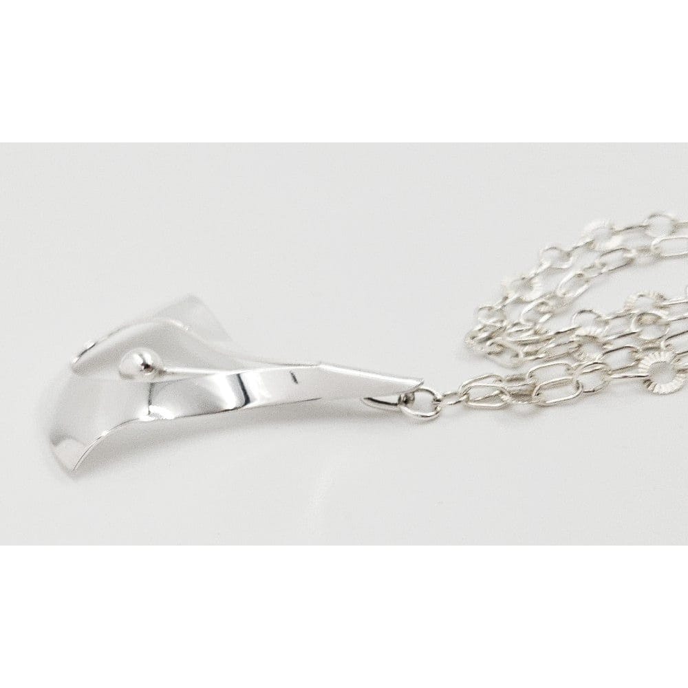 Aksel Holmsen Jewelry Rare Aksel Holmsen Norway Sterling Abstract Modernist Necklace 1960s