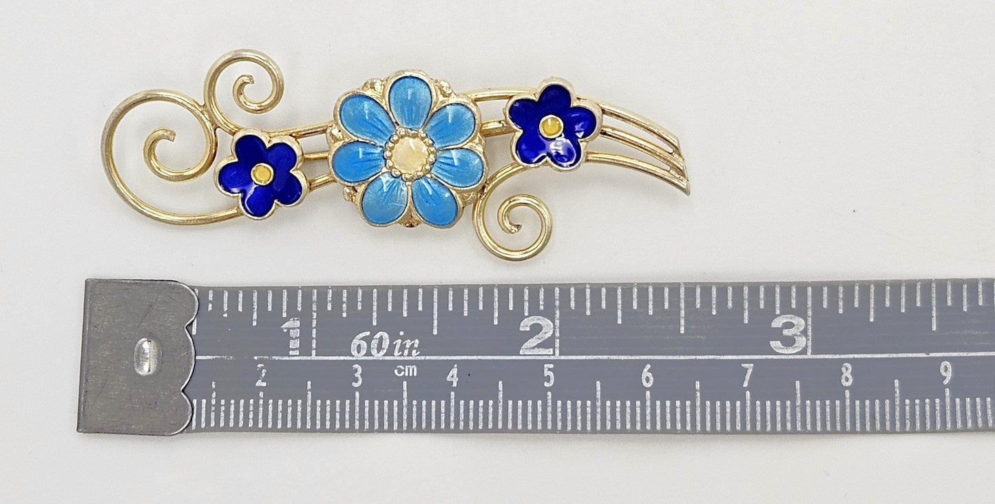 Andresen & Scheinpflug Jewelry Rare Andresen Scheinpflug Norway Sterling Enamel Art Deco 1930s