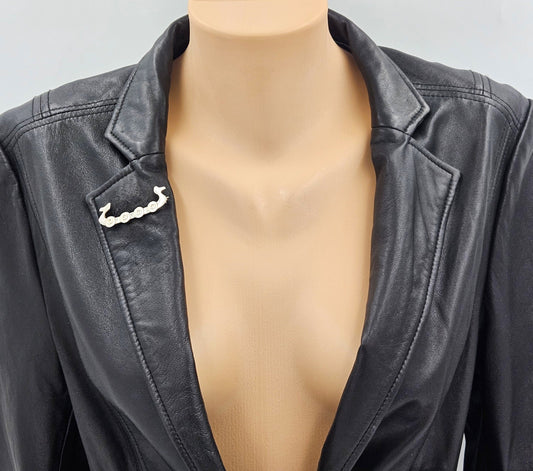 Antique Scandinavian Silver Viking Brooch Jewelry Antique Sterling Silver Scandinavian Viking Long Boat w/ Shields Brooch Pin