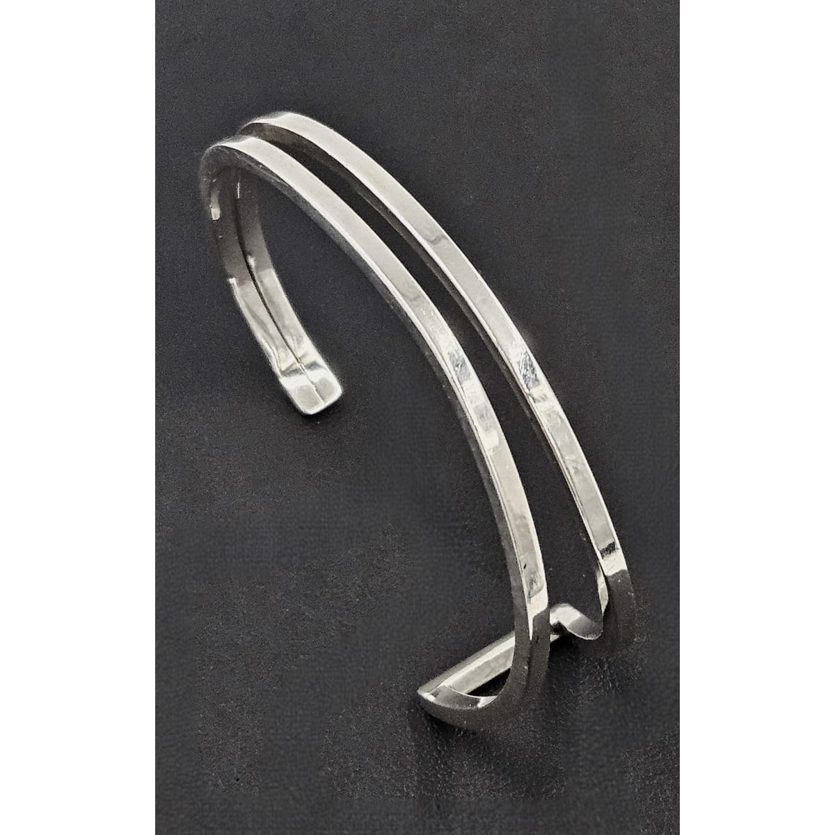 Artisan Sterling Modernist Bracelet Jewelry Vintage Artisan Made Solid Heavy Sterling Silver Modernist Cuff Bracelet