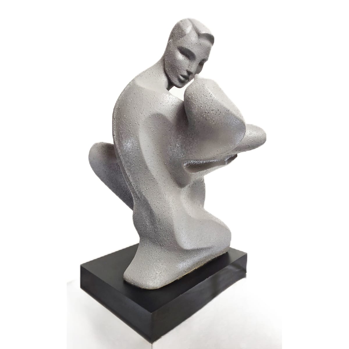 Austin Productions Sculpture Alexsander Danel For Austin Lovers Deco Modernist Huge Ceramic Sculpture 1990