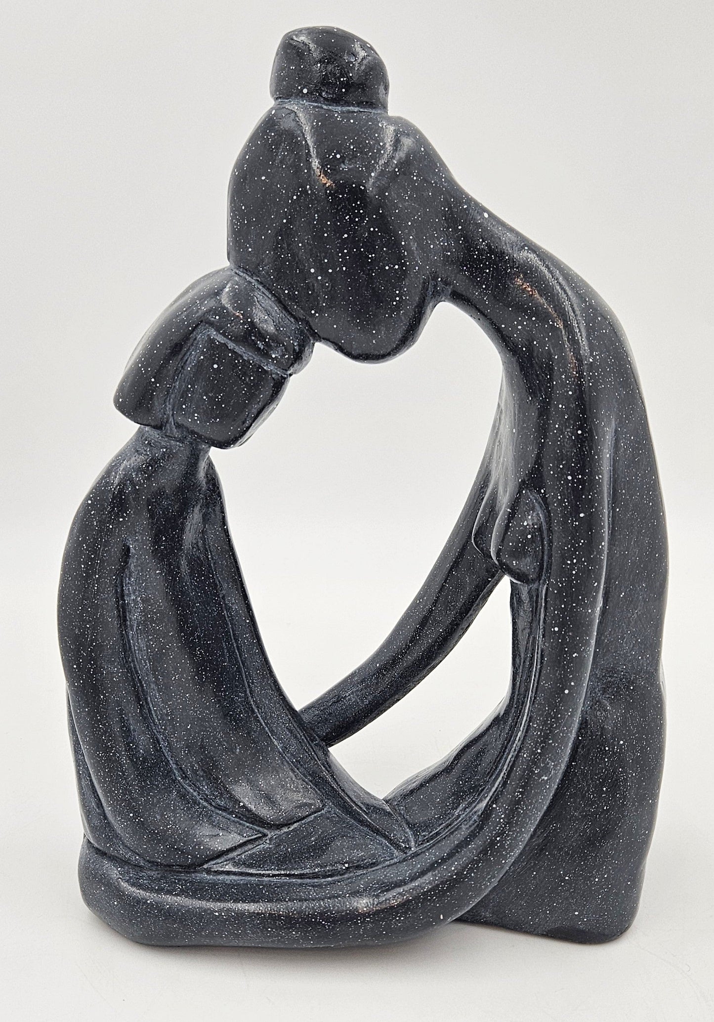 Austin Productions Sculpture Austin Mother Daughter Sculpture "Girl Talk" Klara Sever Signed 1971