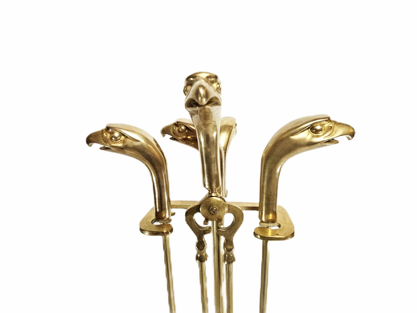 Bald Eagle Brass Fireplace Tools Fireplace Tools MCM Brass American Bald Eagle Fireplace Tools