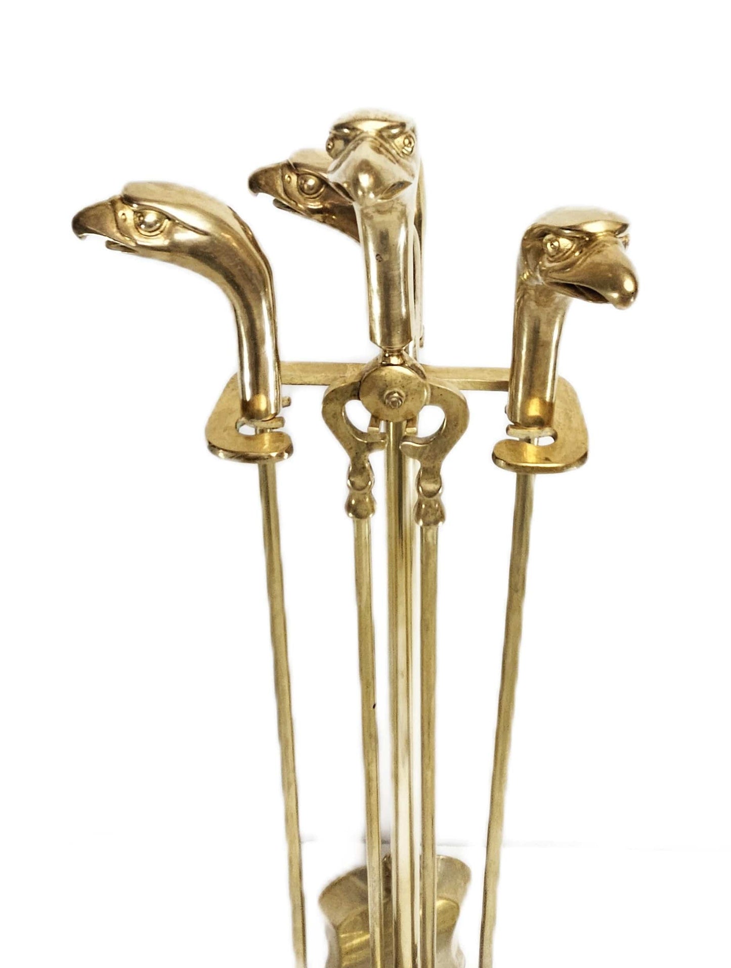 Bald Eagle Brass Fireplace Tools Fireplace Tools MCM Brass American Bald Eagle Fireplace Tools