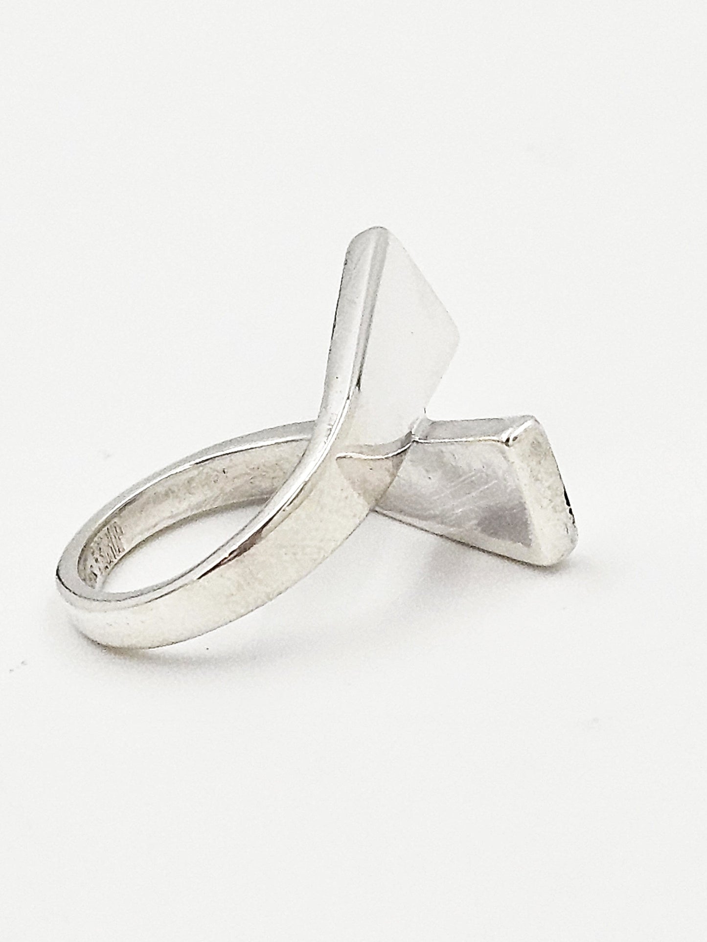 Borup Jewelry Danish Designer S Borup Sterling Silver Cocktail Ring 1960's