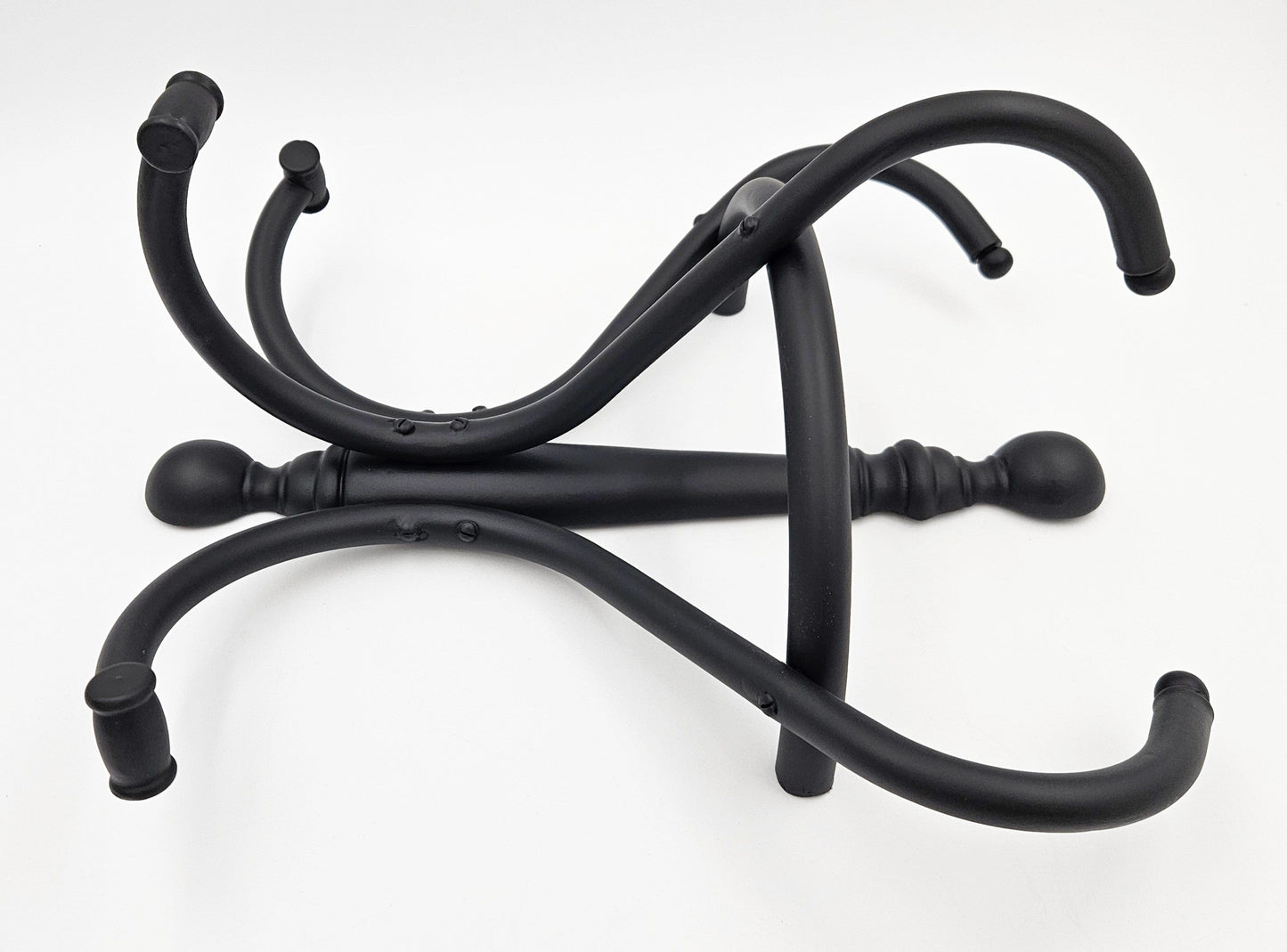 Brass Coat Rack Coat Rack Restored Vintage Retro Chic Wall Hanging Matte Black Brass Coat & Hat Rack