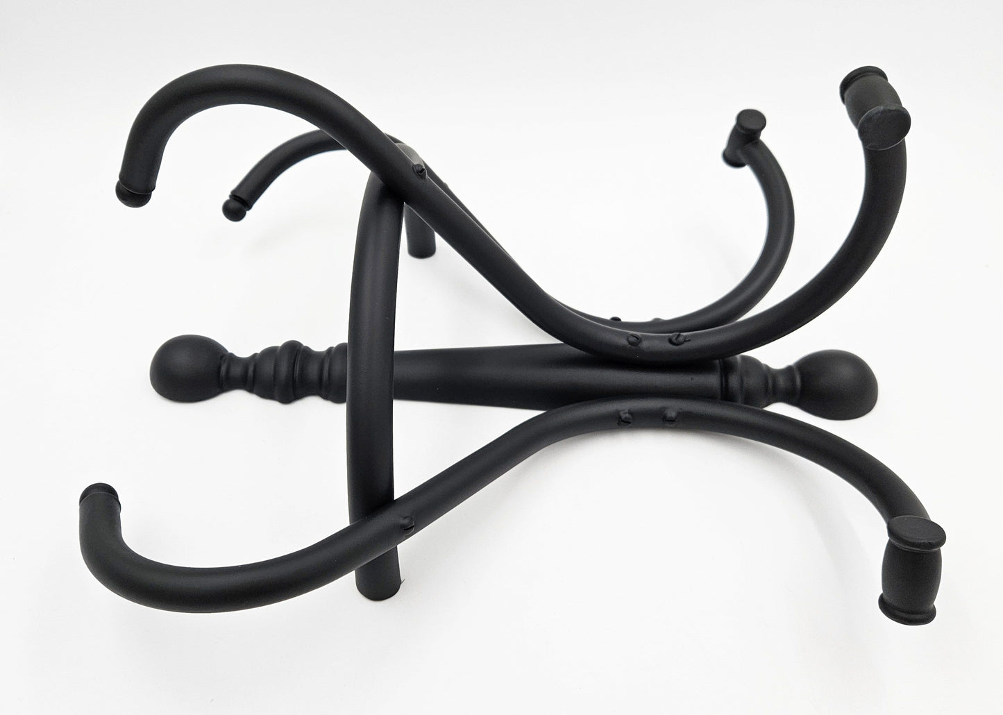Brass Coat Rack Coat Rack Restored Vintage Retro Chic Wall Hanging Matte Black Brass Coat & Hat Rack