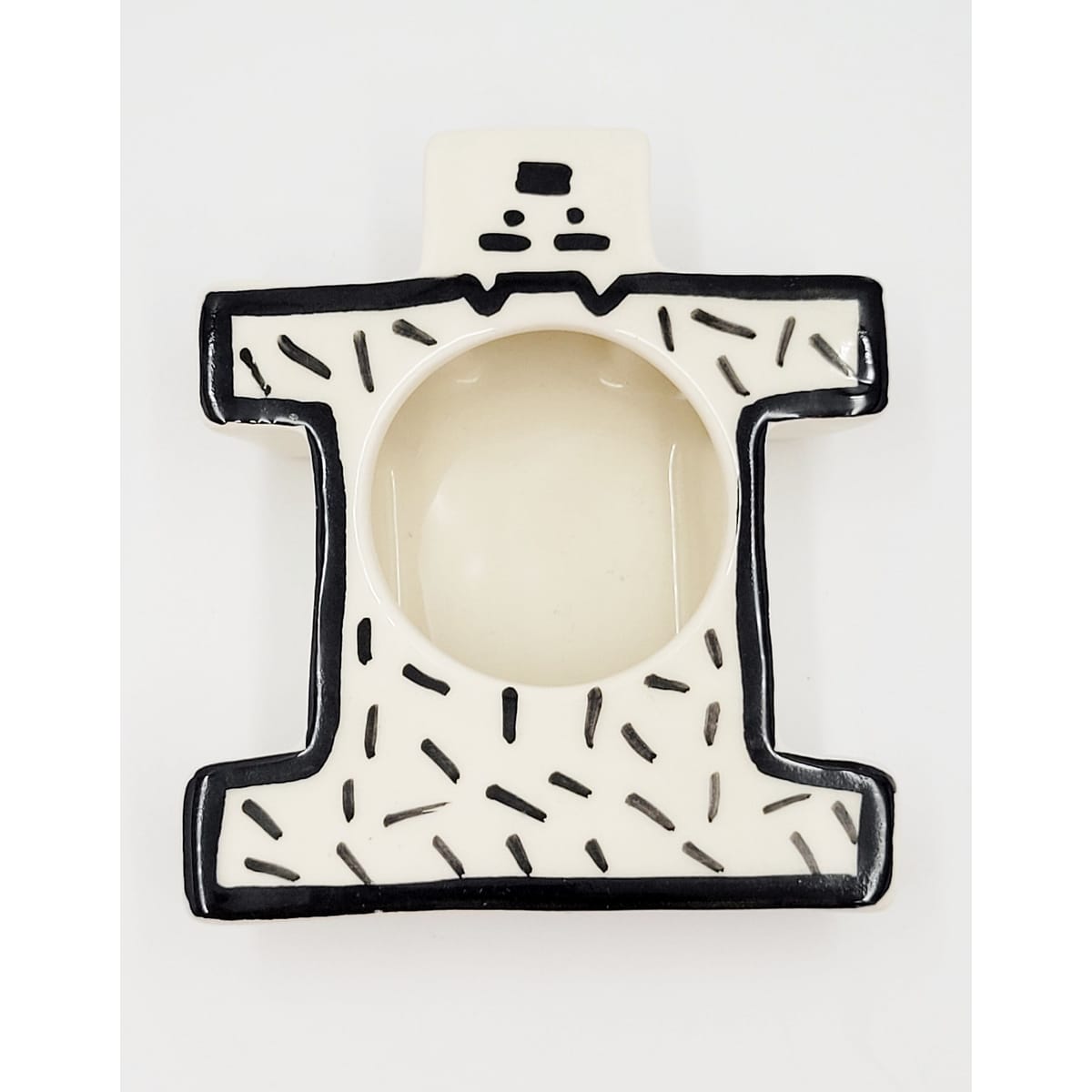Bures Home Decor Ceramic Abstract Graffiti Art Style Trinket Dish Bures