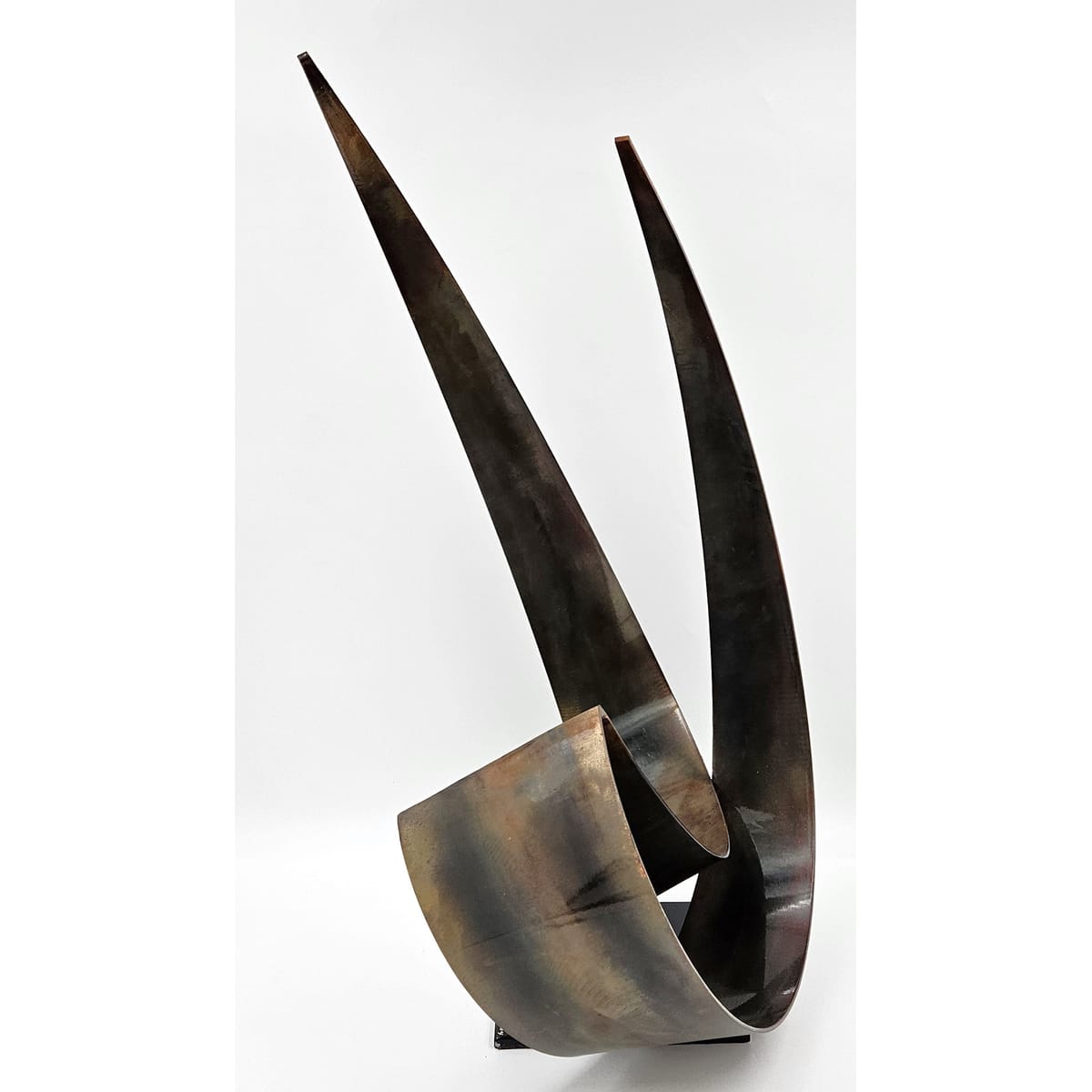 C Jere Sculpture Superb Curtis Jere Abstract Modernist Lacquered Steel Sculpture Circa 2004