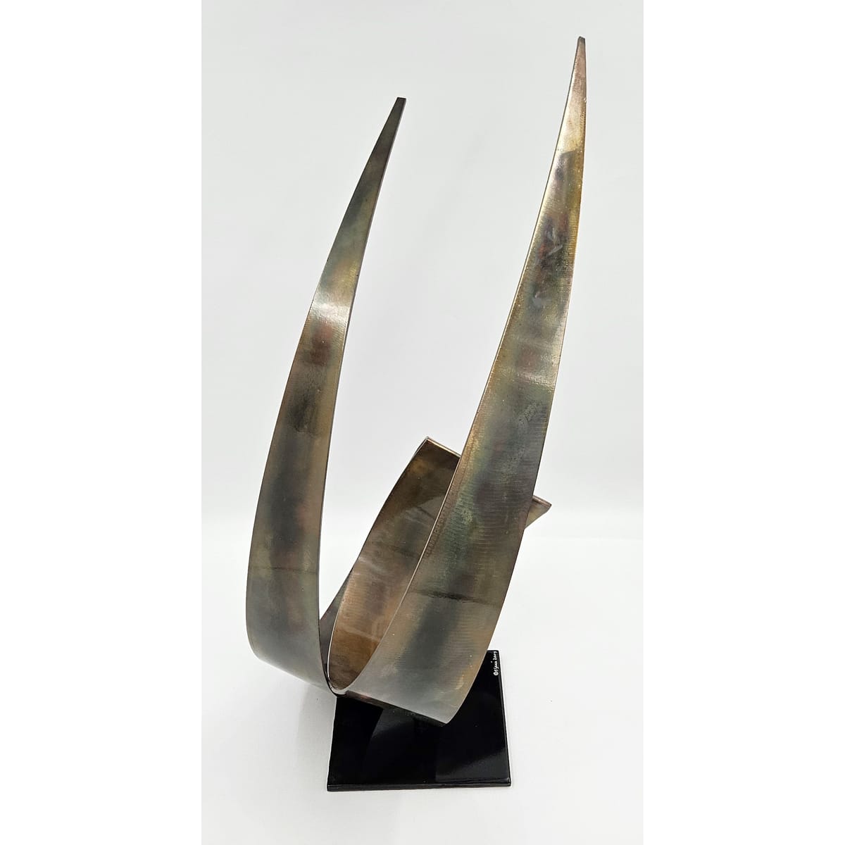C Jere Sculpture Superb Curtis Jere Abstract Modernist Lacquered Steel Sculpture Circa 2004
