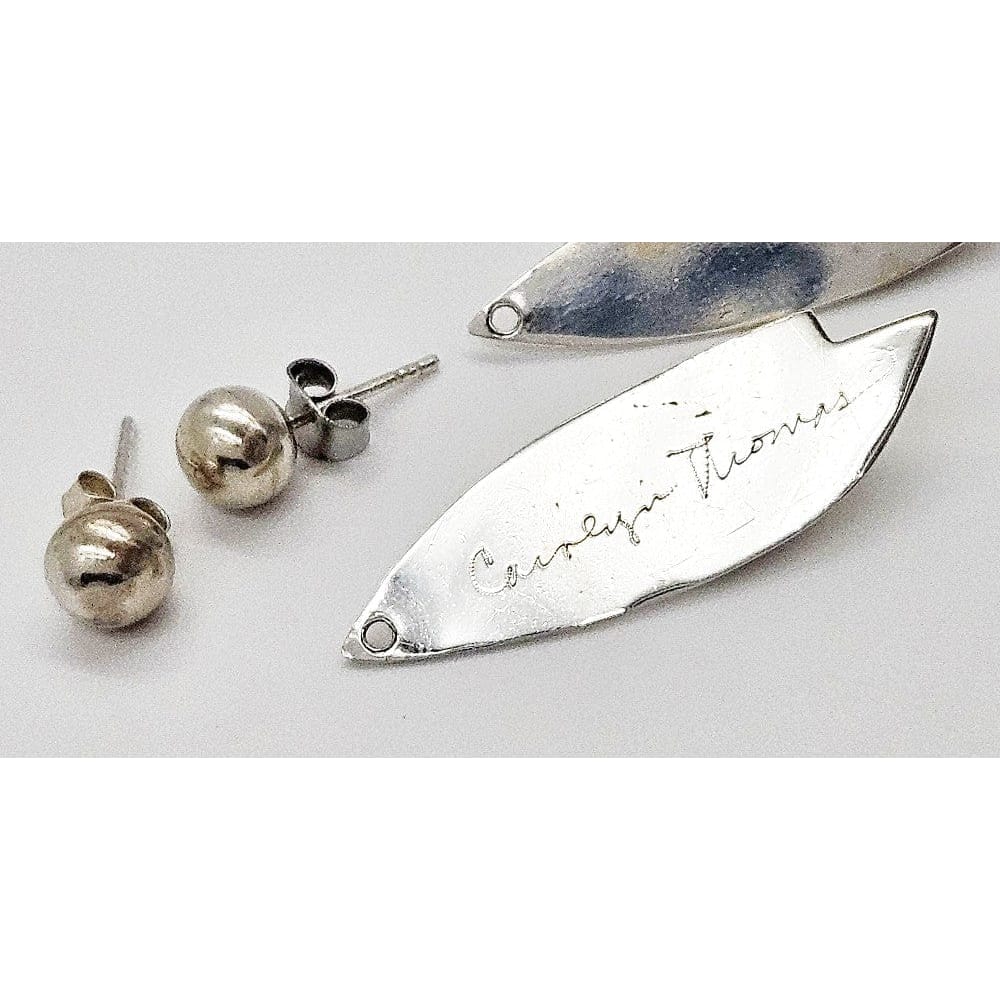 Carolyn Thomas Jewelry Carolyn Thomas 2 Piece Sterling Silver & Amethyst Modernist Drop Earrings