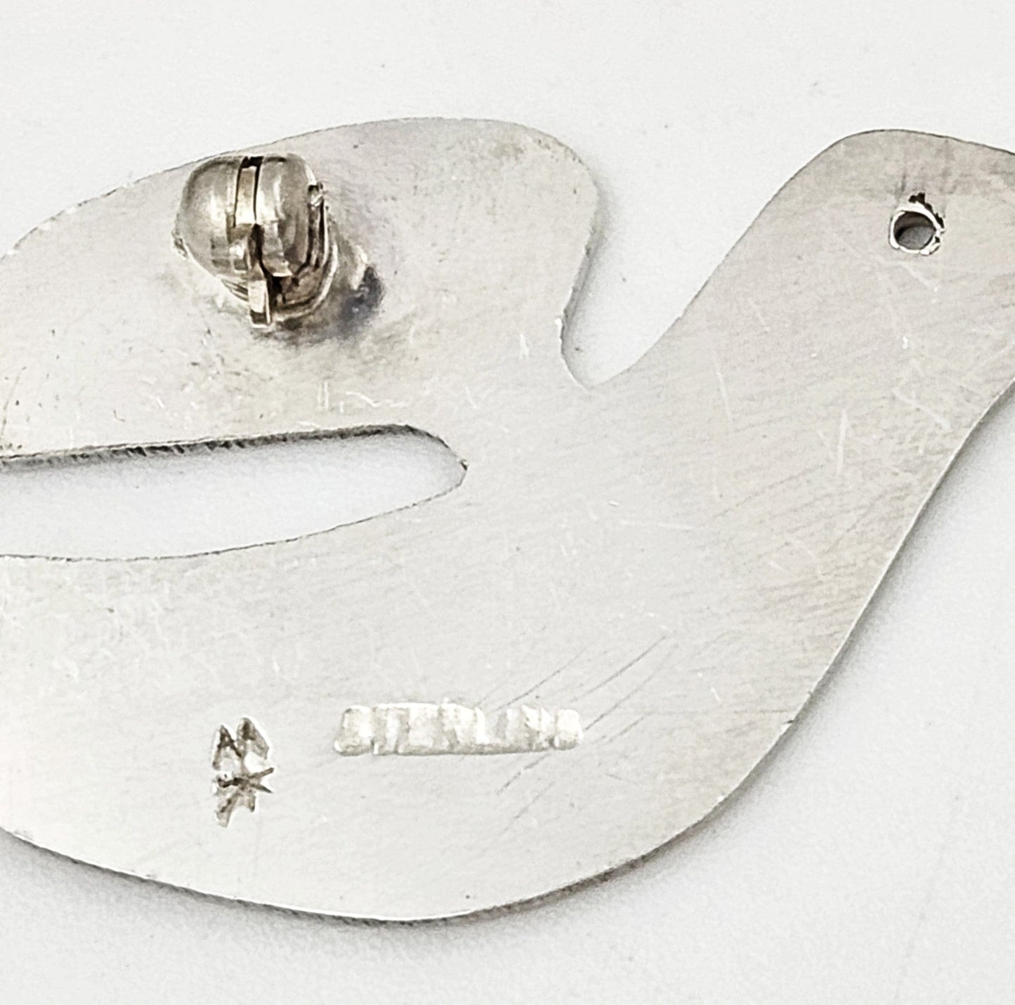 Charles Mik Stousland Jewelry Charles Mik Stousland Sterling Abstract Modernist Brooch 1980s