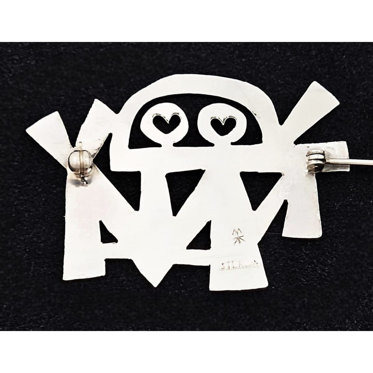 Charles Mik Stousland Jewelry Charles Mik Stousland Sterling Abstract Modernist Brooch 1980s