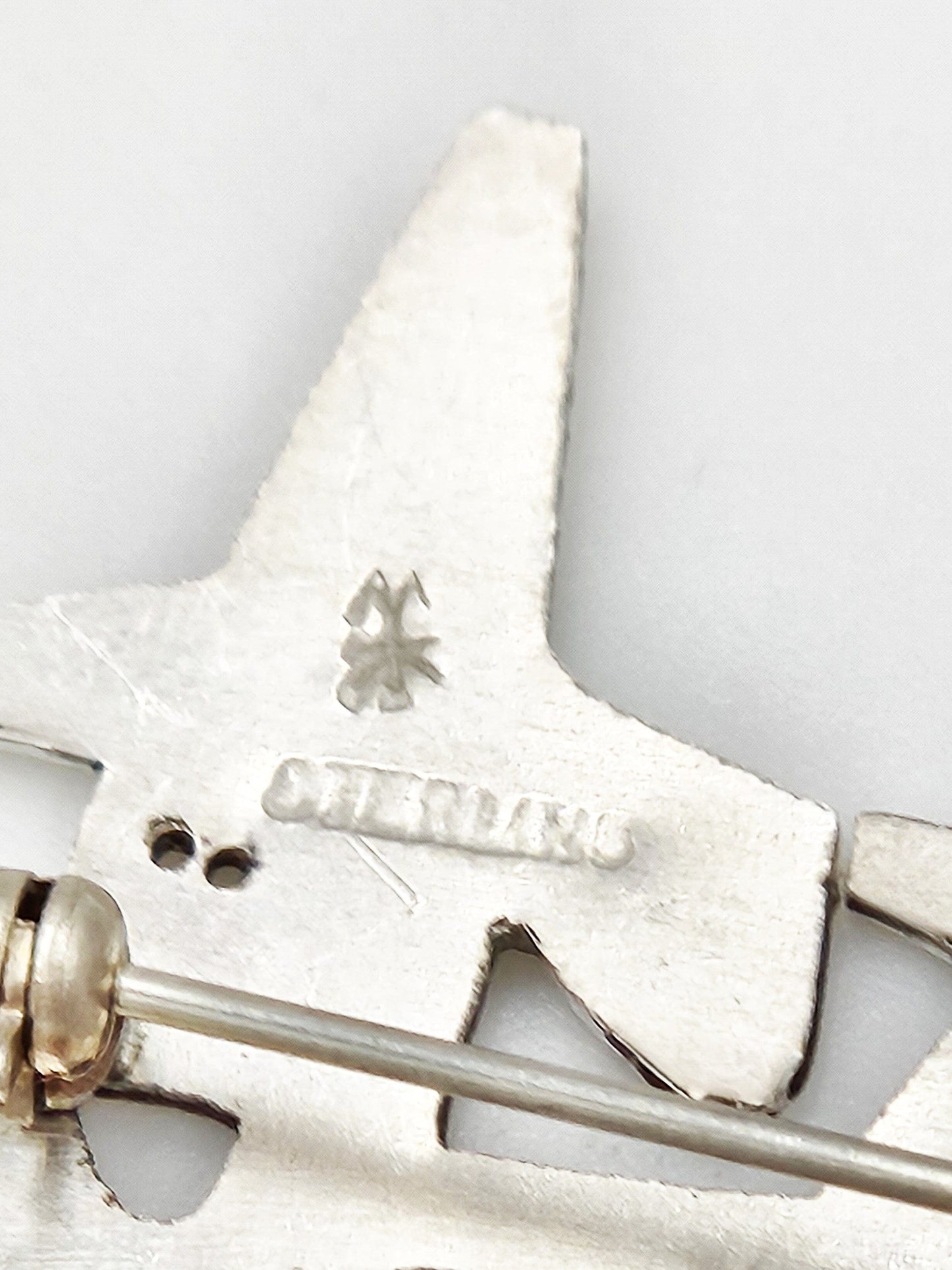 Charles Mik Stousland Jewelry Charles Mik Stousland Sterling Abstract Modernist Brooch 1980s