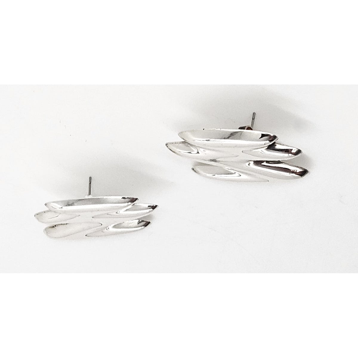 Clift Jewelry Clift Sterling Modernist Earrings 1970&