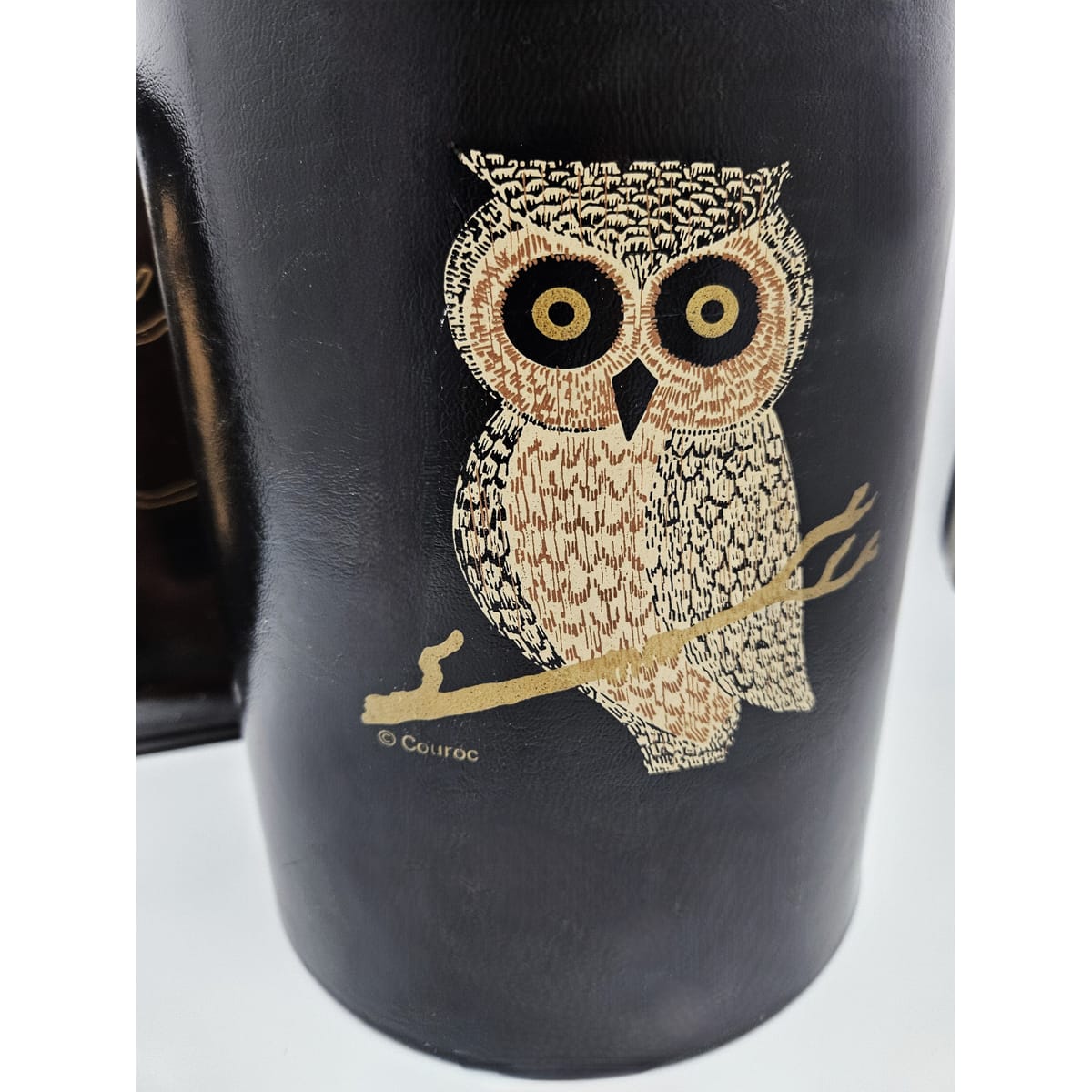 Couroc Serveware Couroc California Melamine Owl Glassware Ice Bucket Serving Tray Set 1960s