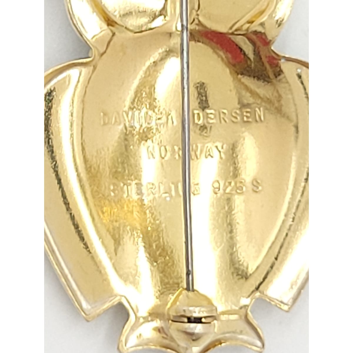 David Andersen Jewelry David Andersen Norway Sterling & Enamel Owl Brooch Pin Pendant Circa 1950&
