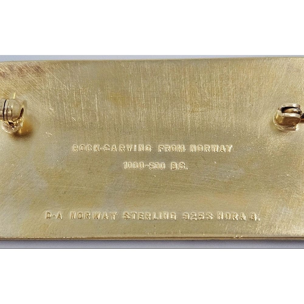David Andersen Jewelry David Andersen Sterling Enamel Viking Hieroglyphics Brooch
