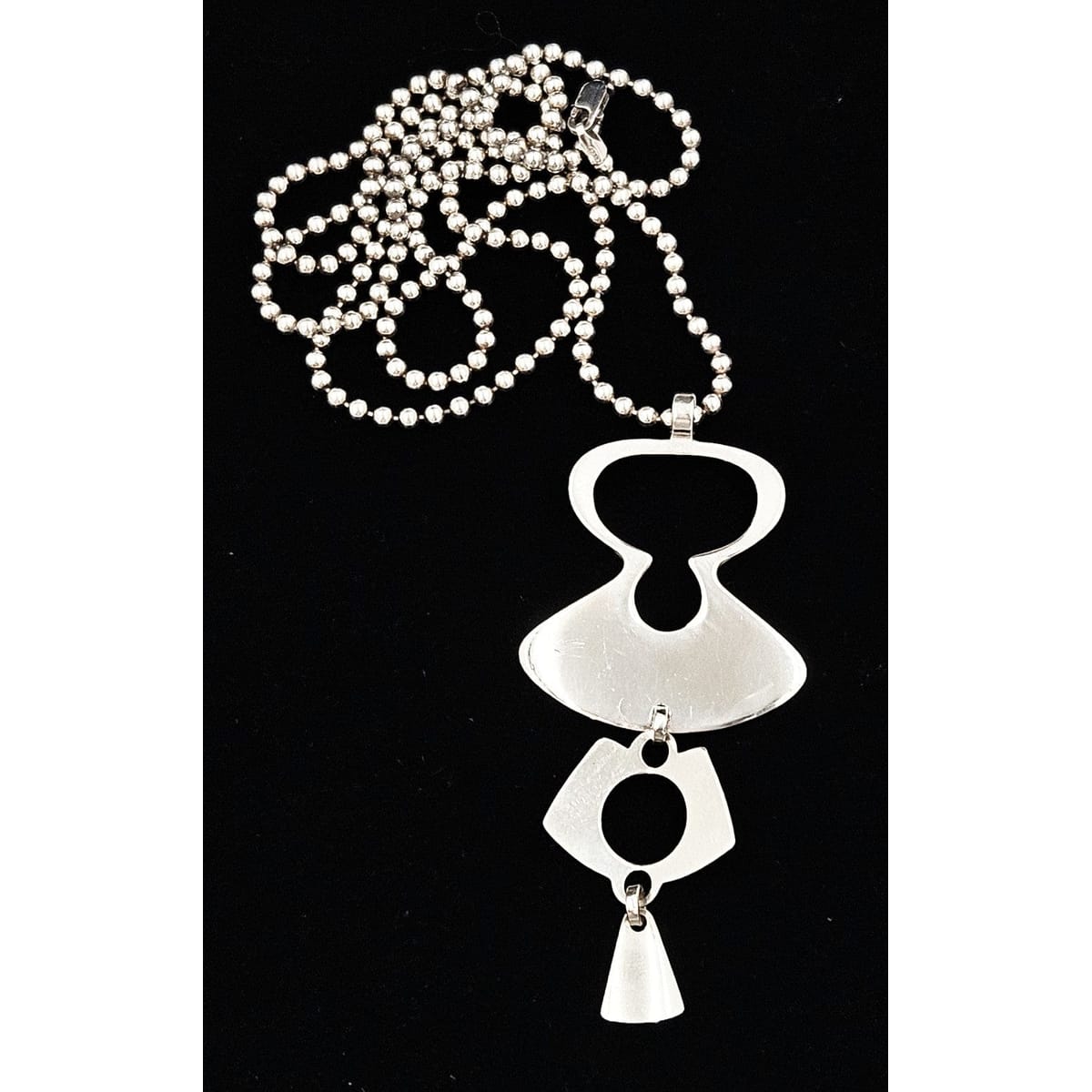 David Andersen Jewelry Superb David Andersen Norway Sterling XL Abstract Kinetic Necklace 1950/60s