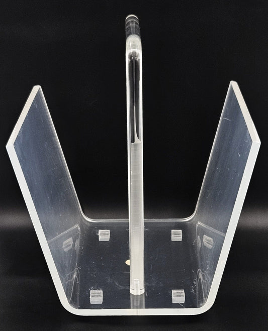 Dorothy Thorpe Magazine Rack MCM Dorothy Thorpe Lucite Magazine Records LPs Newspapers Holder Rack