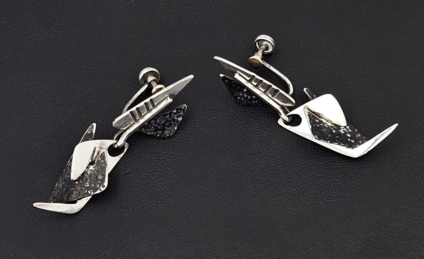 Ed Wiener Jewelry Iconic Ed Wiener Sterling Earrings 1950s