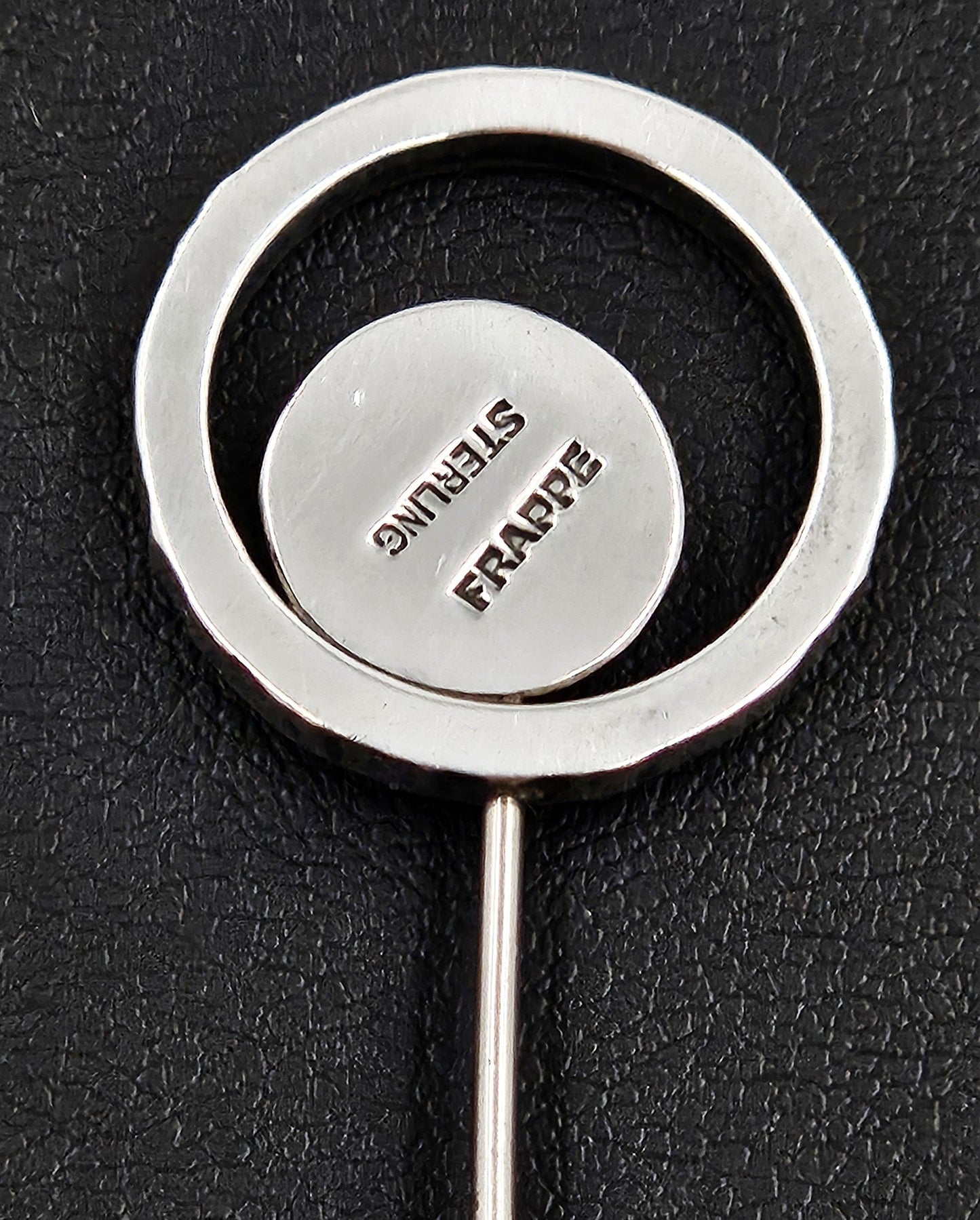 Frappe Jewelry Incredibly Rare James Frappe Abstract Modernist Stick Pin Brooch C. 40s/50s