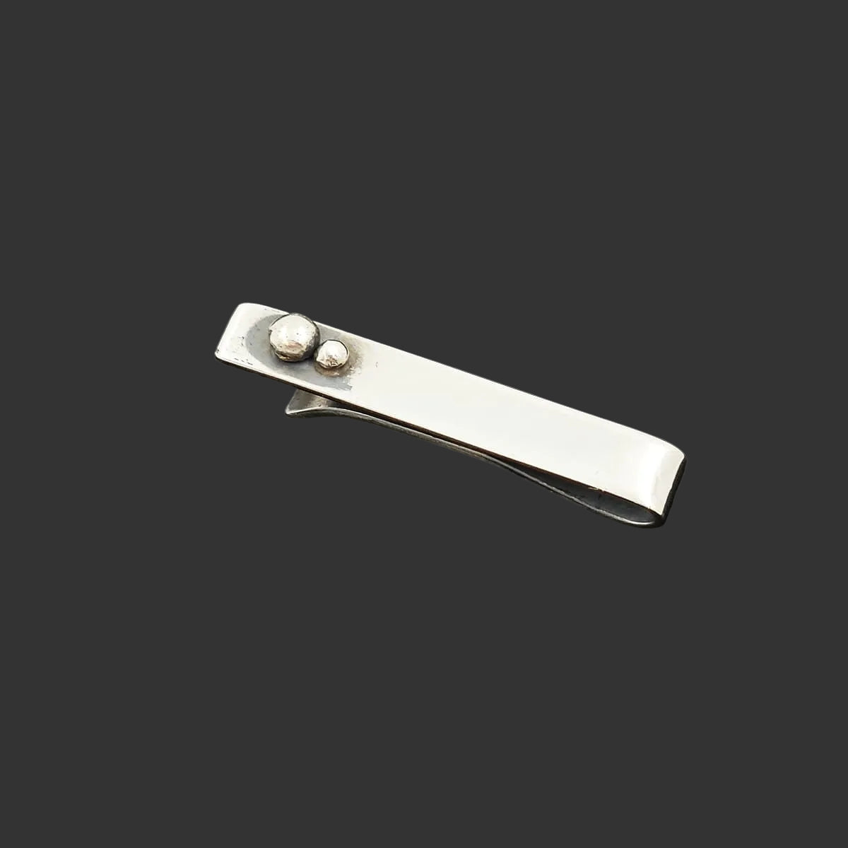 Fritzi Stevens Jewelry Mid Century Modern NYC Designer Fritzi Stevens Sterling Silver Modernist Tie/Money Clip