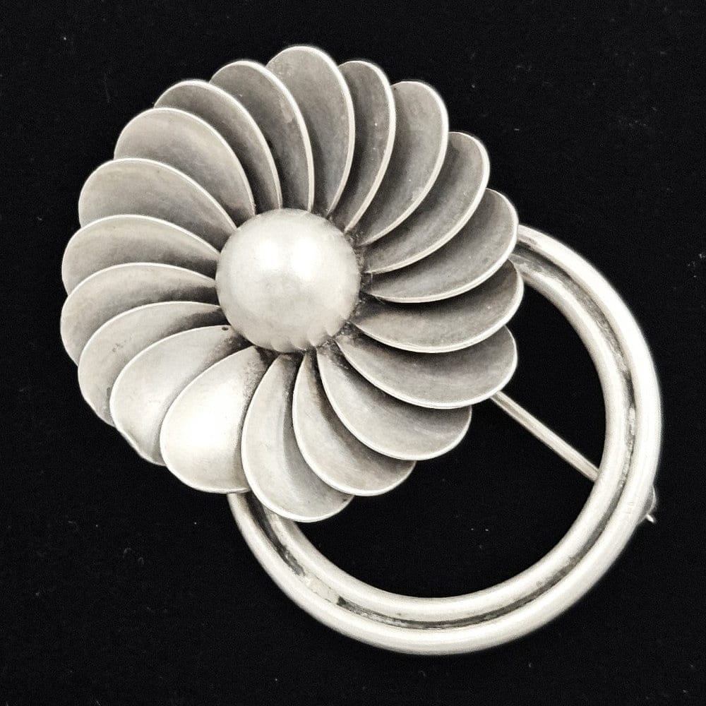 Georg Jensen Jewelry Georg Jensen USA Denmark Sterling Art Deco Brooch Circa 1940&
