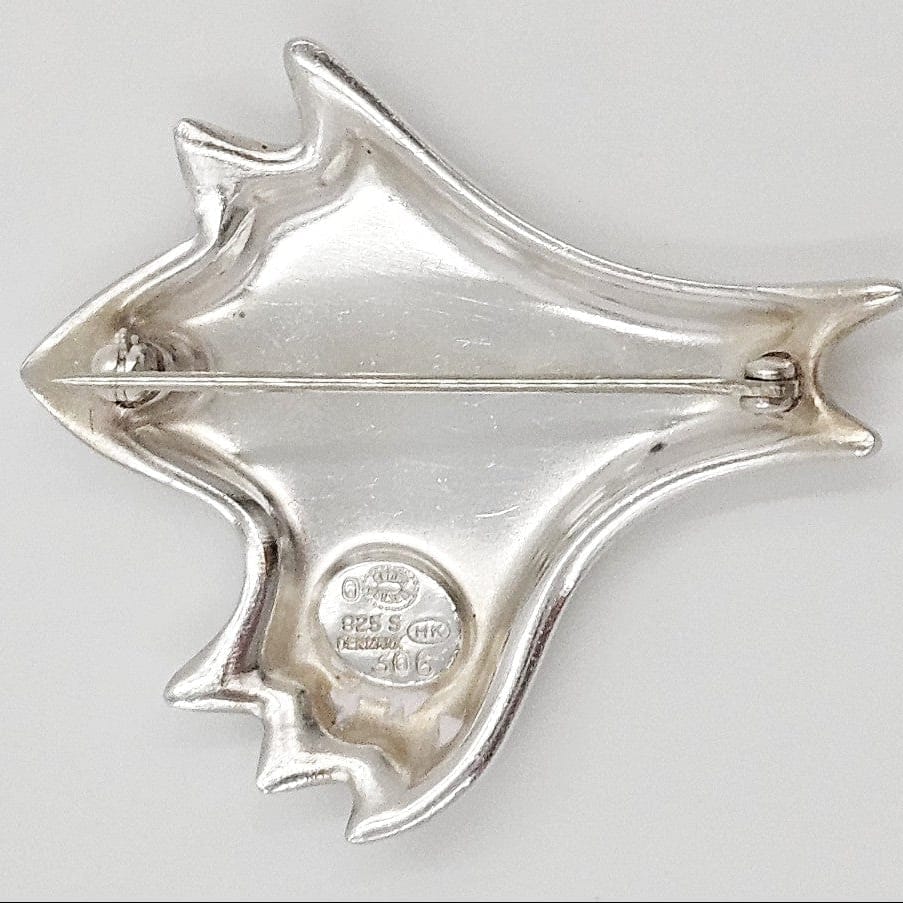 Georg Jensen Jewelry Superb Georg Jensen Sterling Enamel Koppel Biomorphic