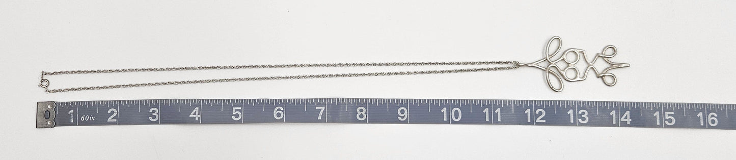 H Sterling Jewelry 925 Silver & Figural Pendant Necklace