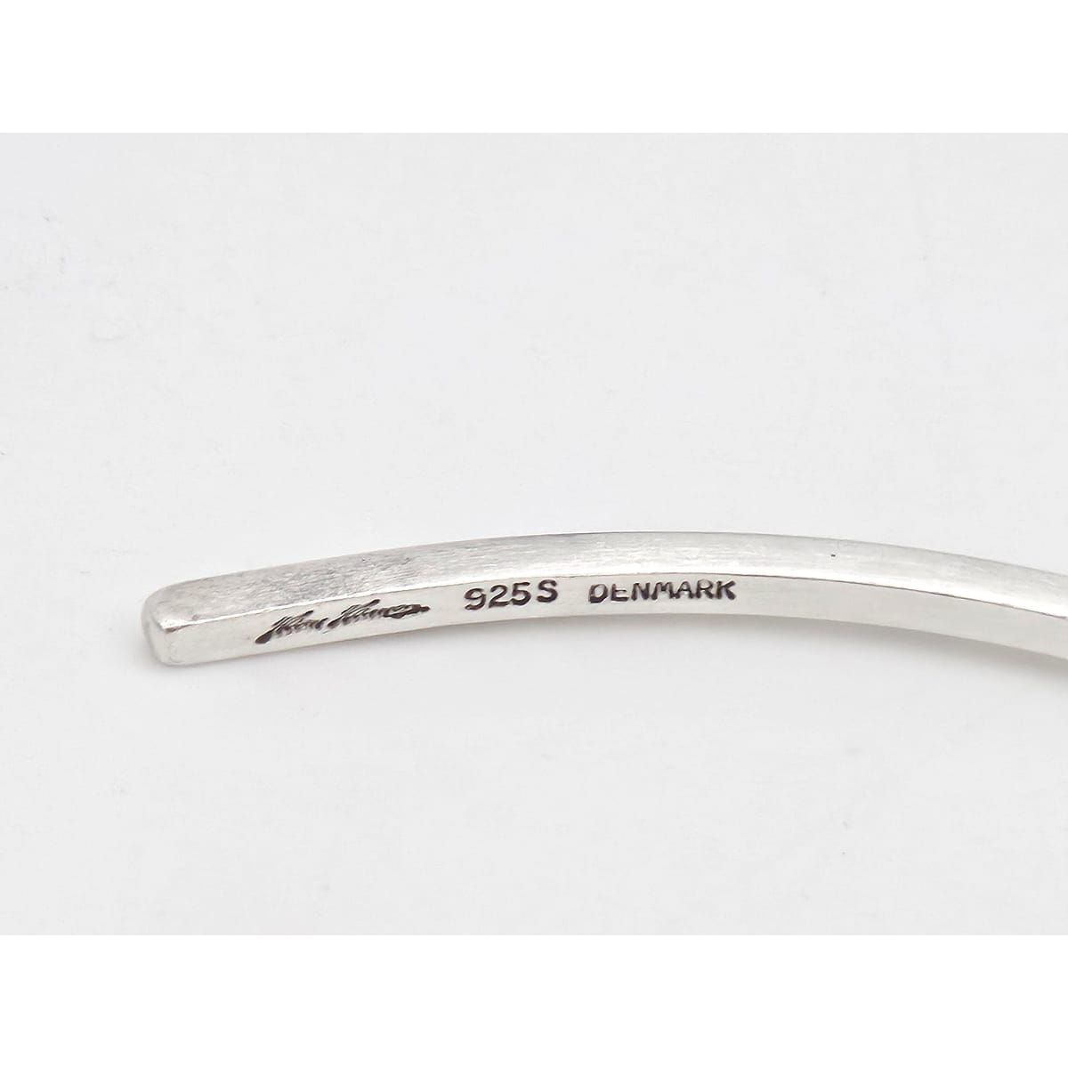 Hans Hansen Jewelry Hans Hansen Denmark Modernist Sterling V Torque Necklace 1960s