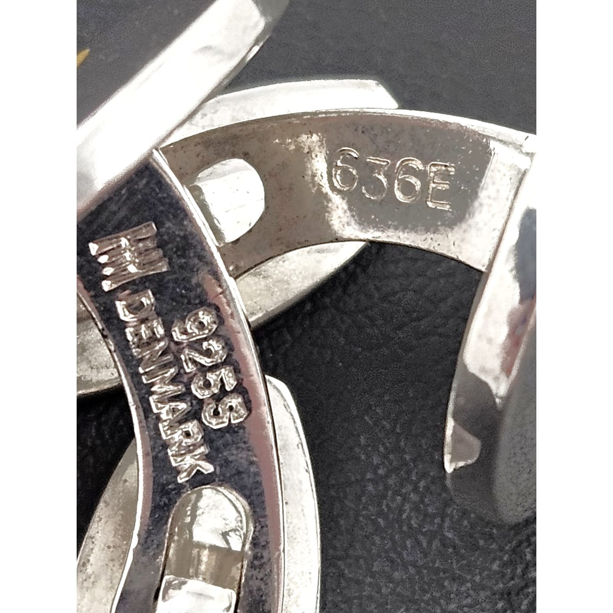 Hans Hansen Jewelry Superb Hans Hansen Denmark Sterling Enamel Modernist Cufflinks