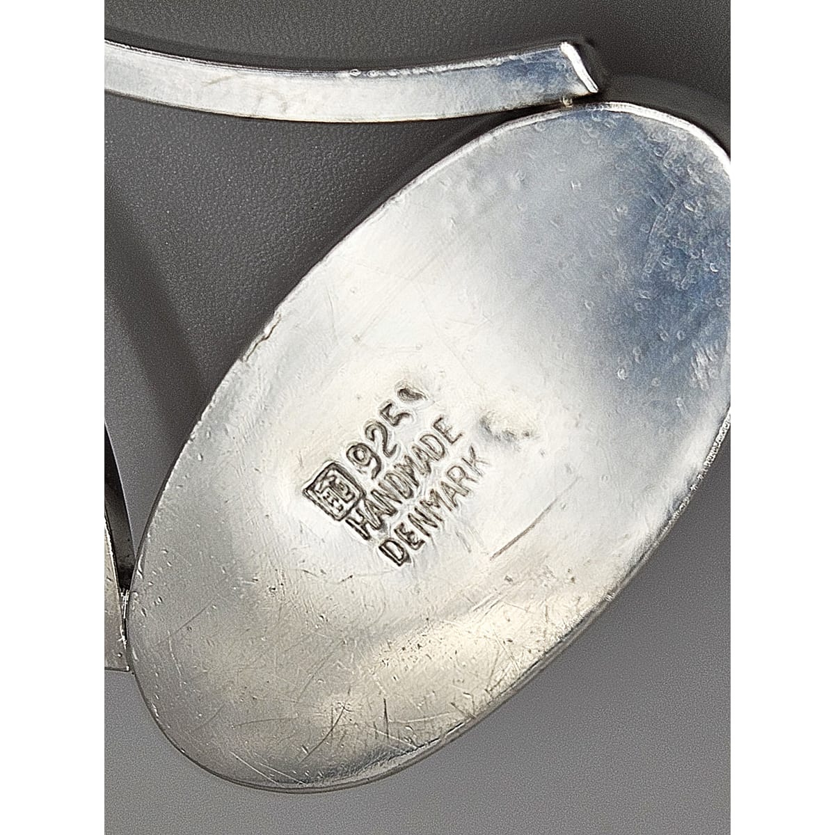 Henning Ulrichsen Jewelry Henning Ulrichsen Sterling & Amber Large Modernist Pendant Necklace 1960s