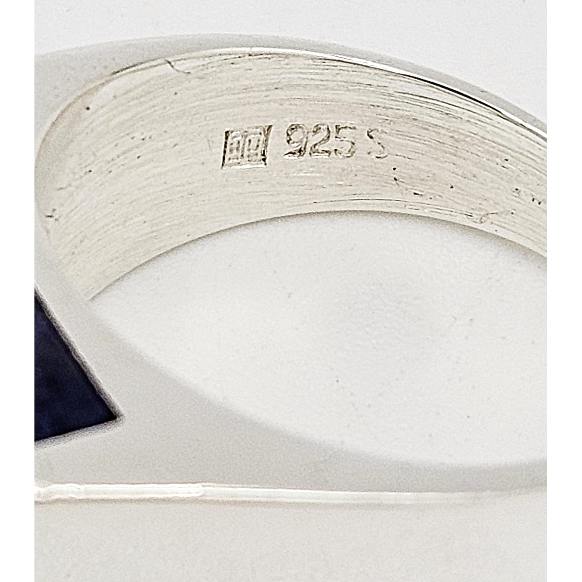 Henning Ulrichsen Jewelry Henning Ulrichsen Sterling Lapis Lazuli Cubed Modernist LG Cocktail Ring 1960&