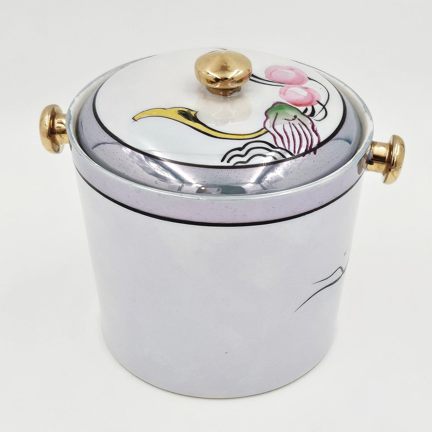 Japan Barware Vintage Japanese Porcelain Ice Bucket