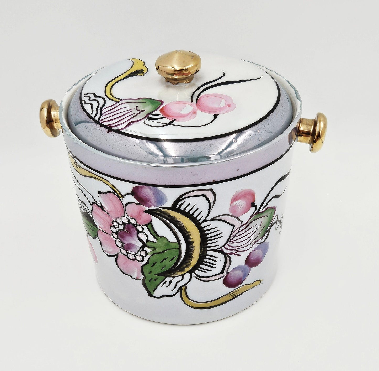 Japan Barware Vintage Japanese Porcelain Ice Bucket