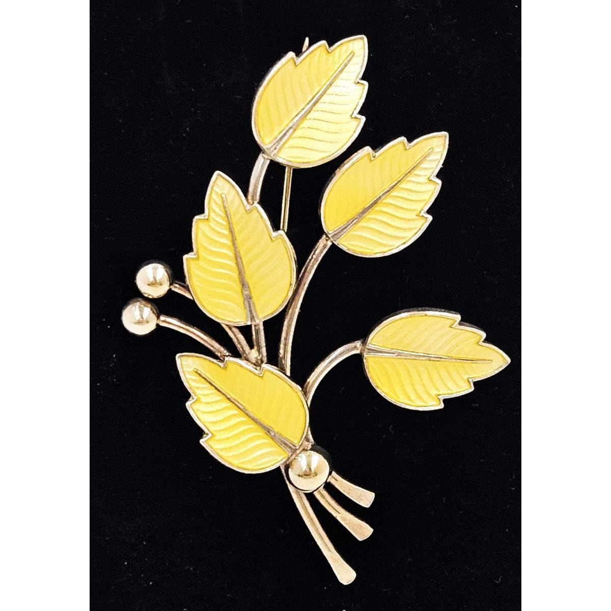Jemax Jewelry Karin Pedersen JEMAX Denmark Sterling & Enamel Art Deco Brooch