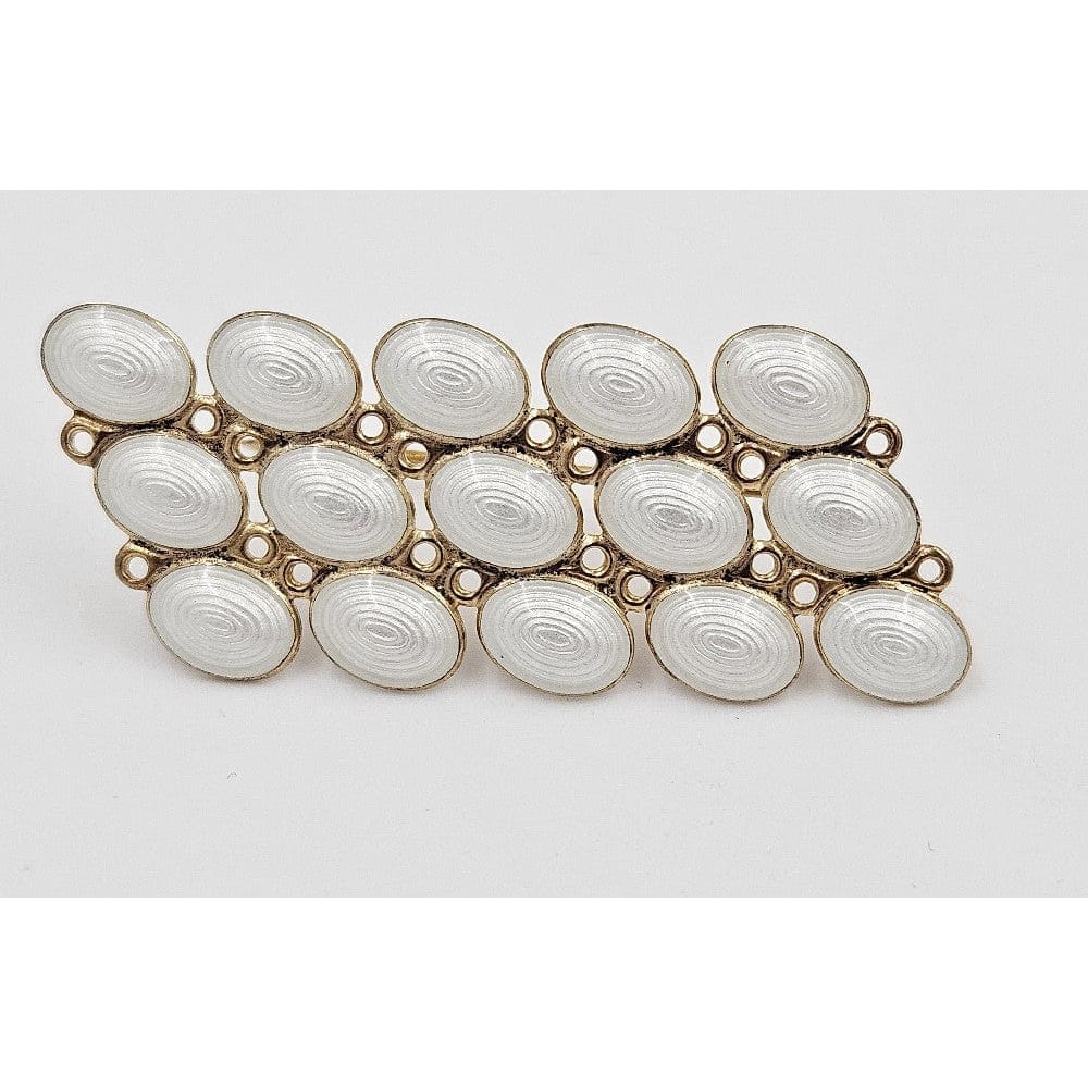 RARE John Baalerud Norway Sterling Enamel Modernist Brooch Circa 1950s