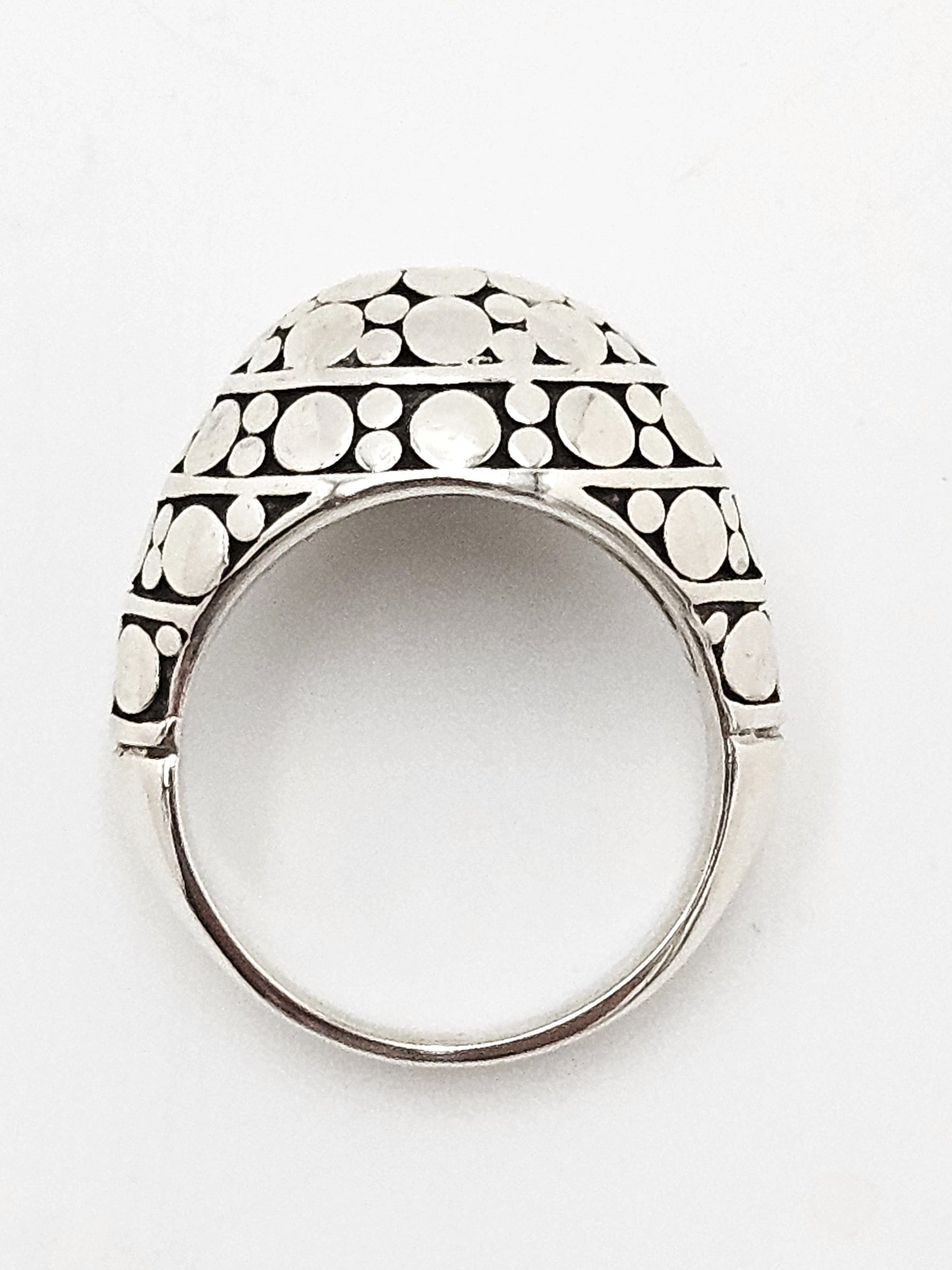 John Hardy Jewelry John Hardy Sterling Silver Pebbled Face Domed Cocktail Ring