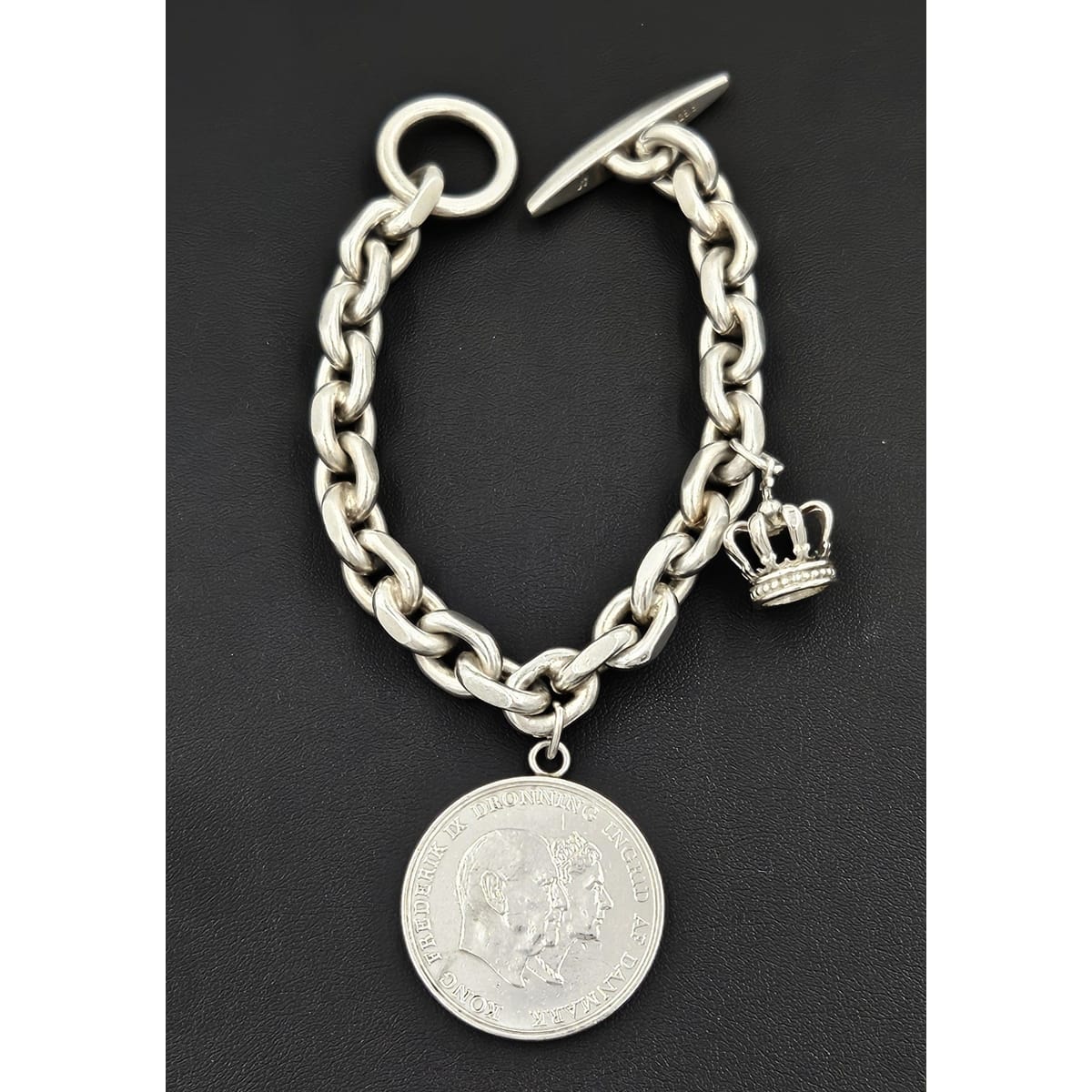 JT Denmark Jewelry Danish Sterling Charm Bracelet