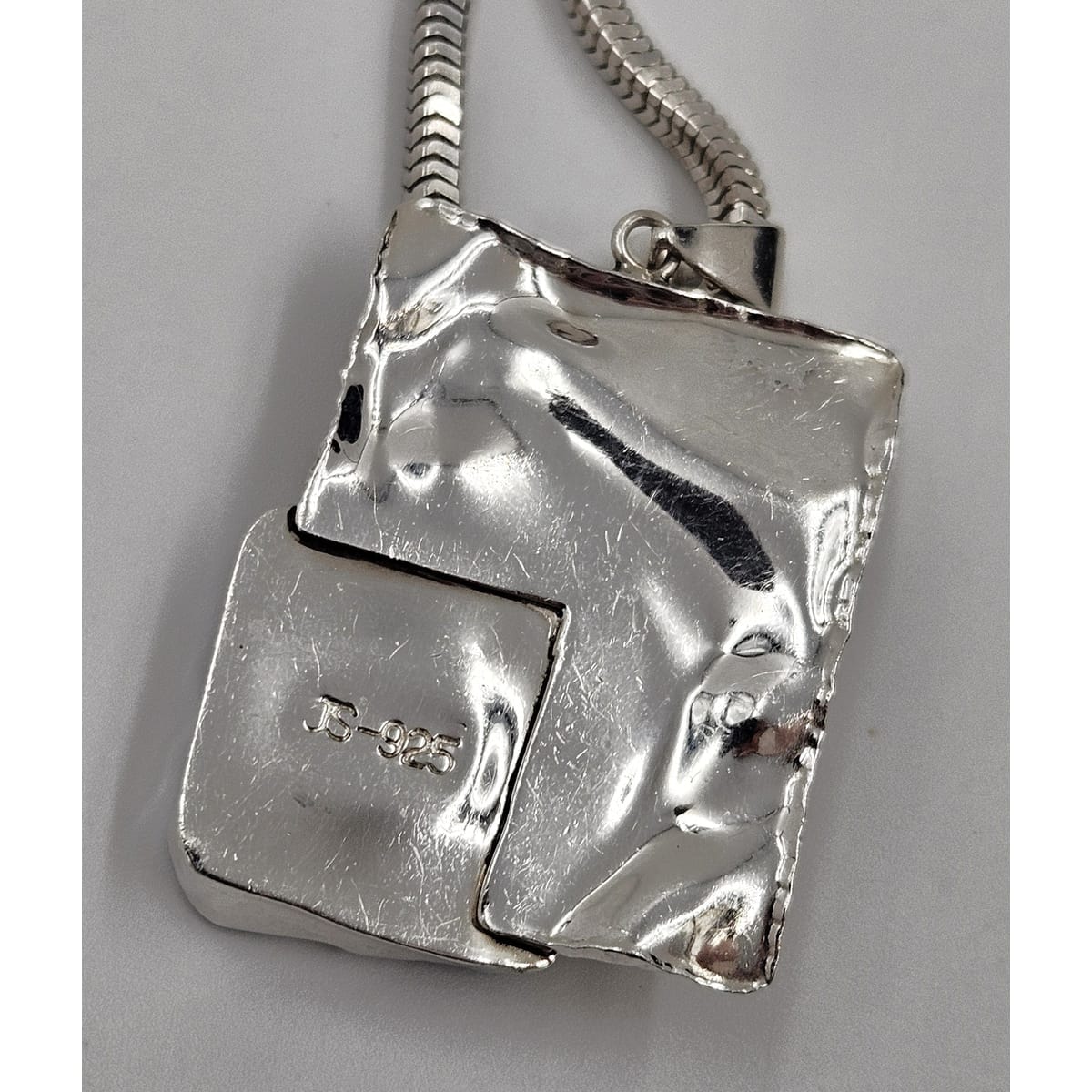 Julie Sandlau Jewelry Vintage/Retired Denmark Julie Sandlau Modernist Sterling Mabe Pearl Necklace