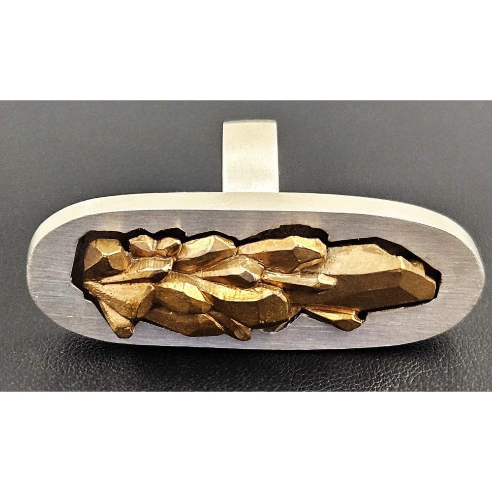 Keene Sterling Jewelry Designer Keene Sterling Silver + Copper Abstract Modernist 3D Statement Ring